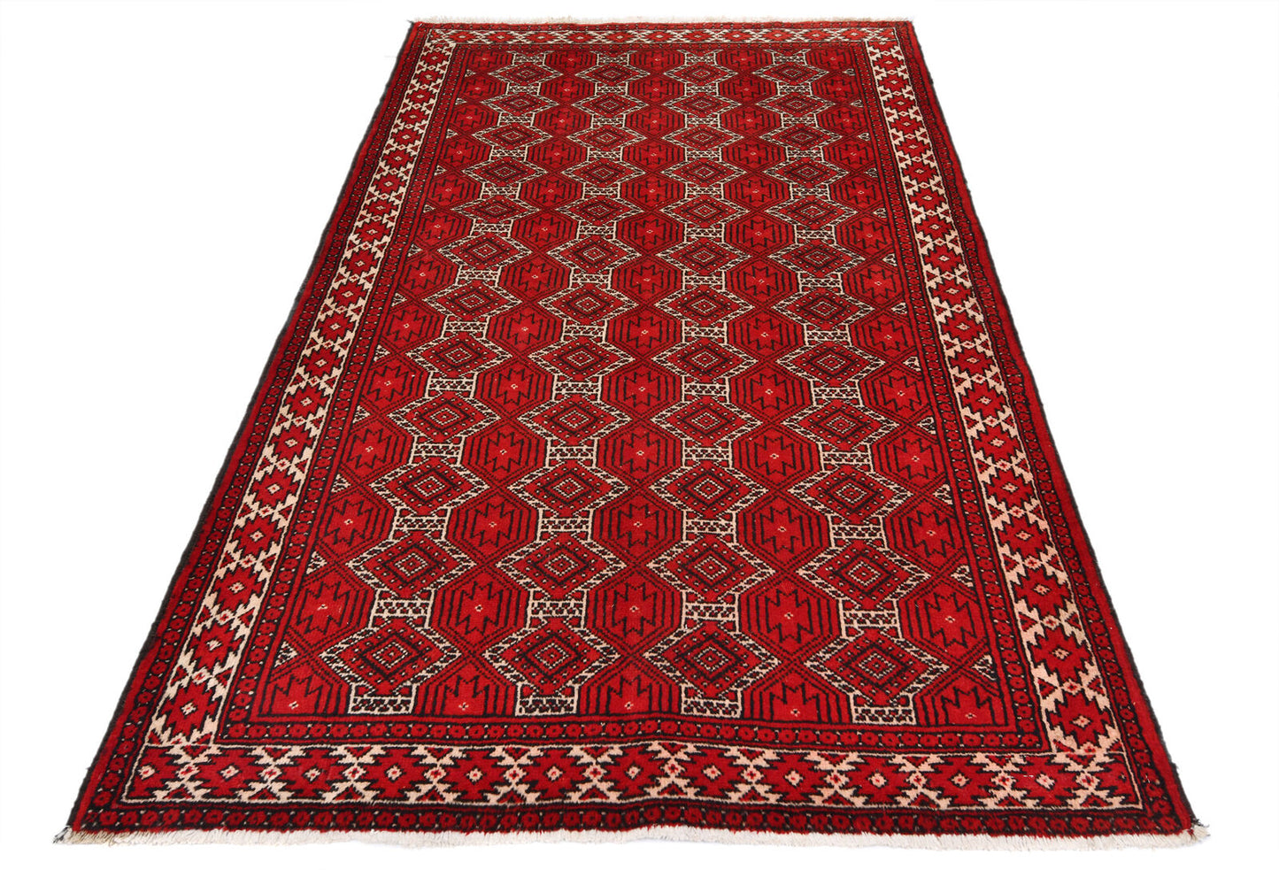 Handmade Antique Tribal Rug Allover Design