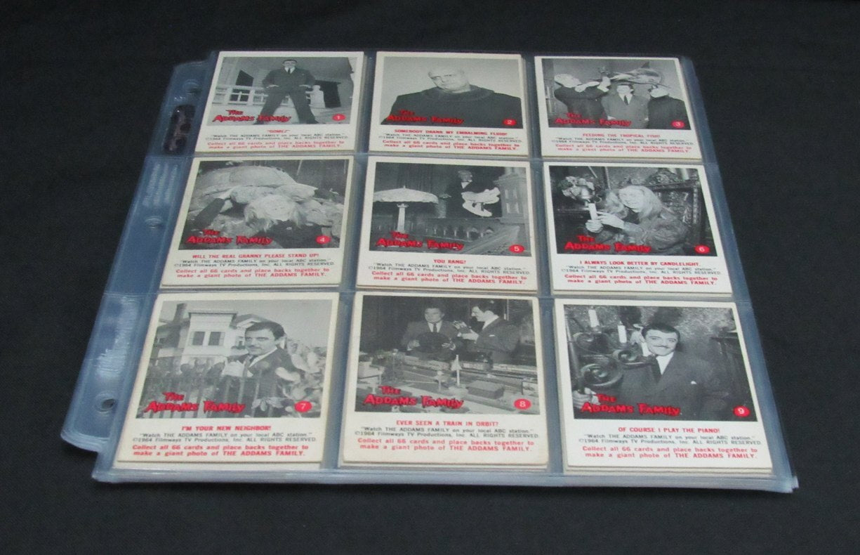 1964 The Adams Family Card Complete Set (1-66) Tv