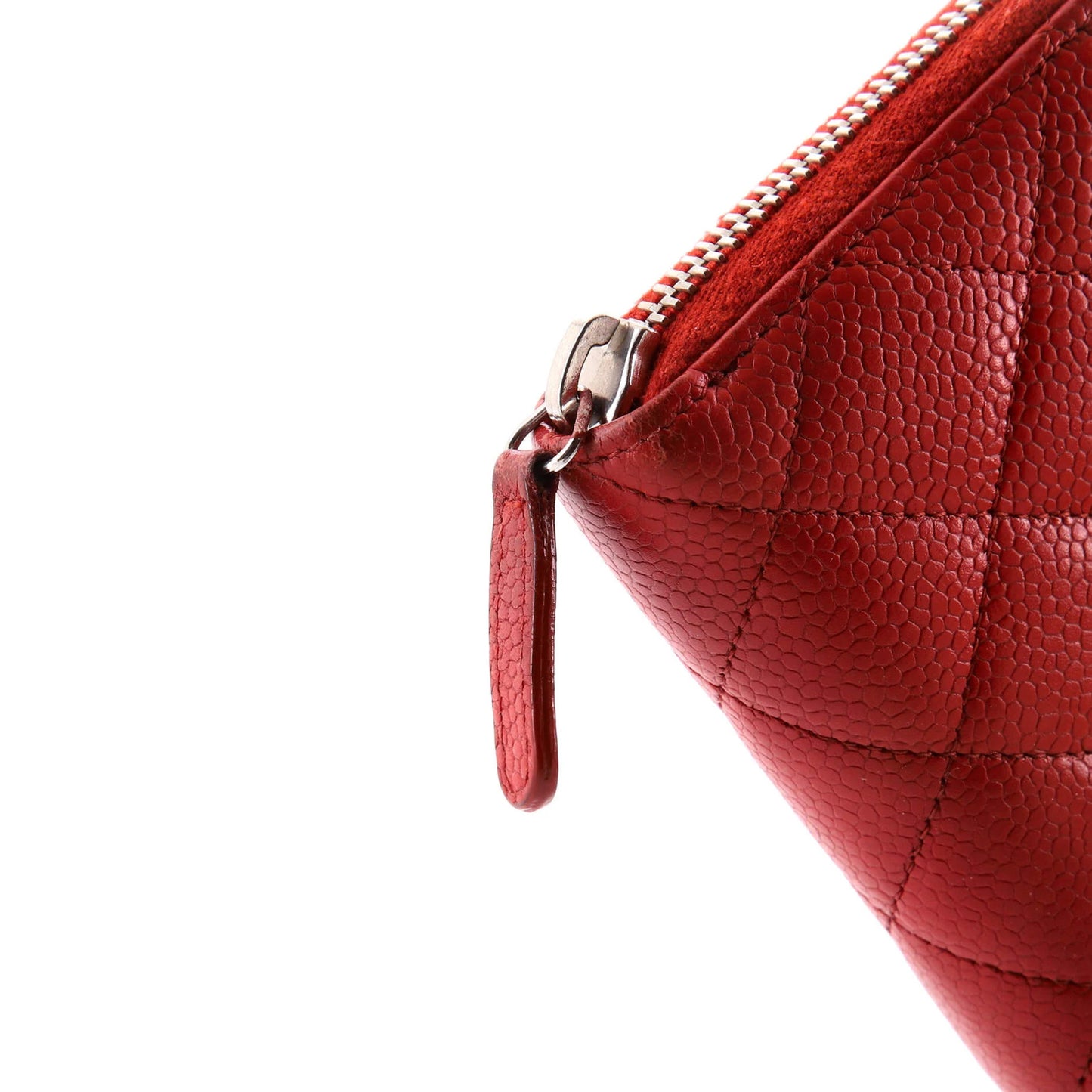 Chanel Zip Around Wallet Quilted Caviar Long