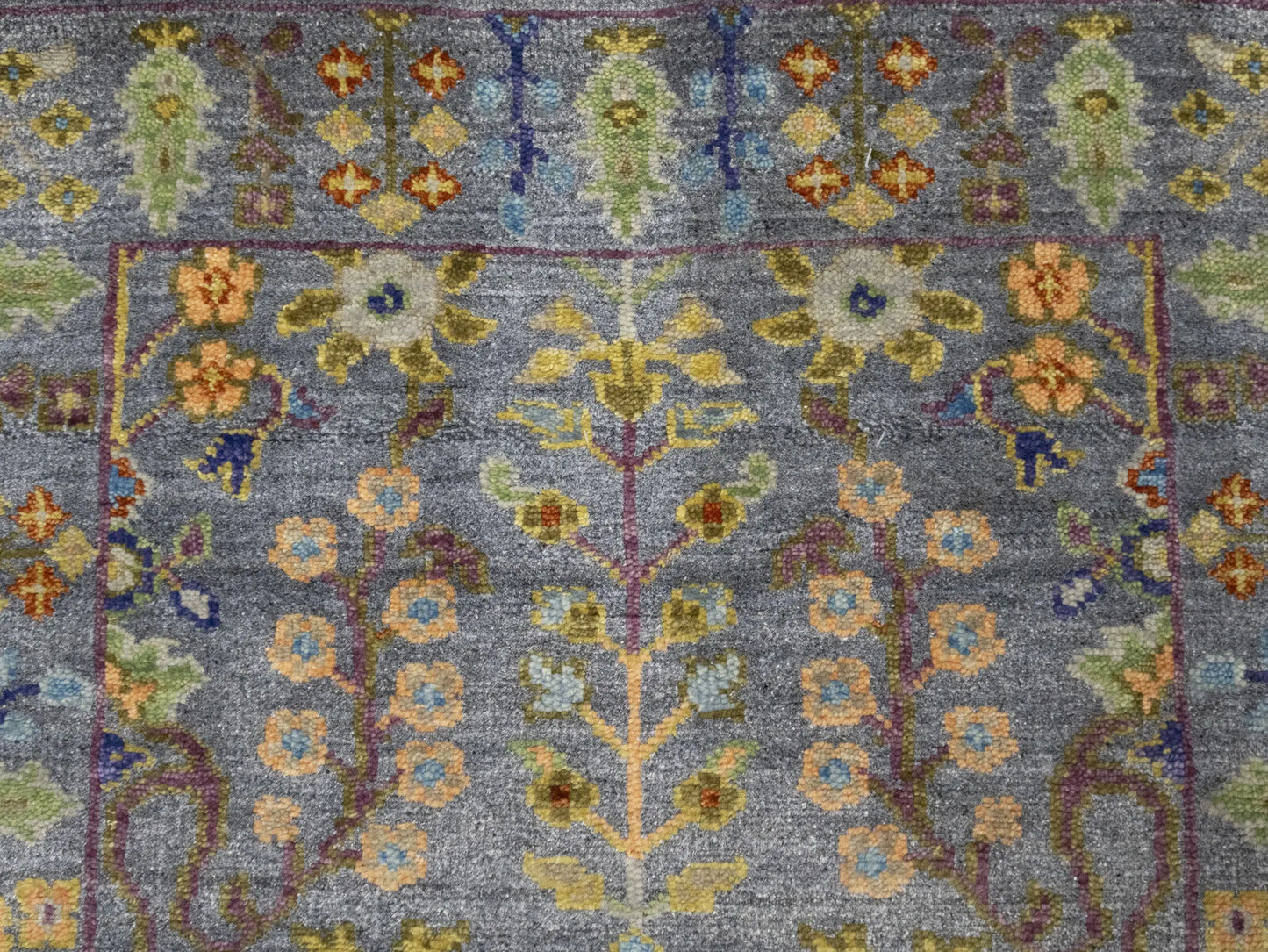 Handmade Tree Of Life Floral Runner Rug Oushak