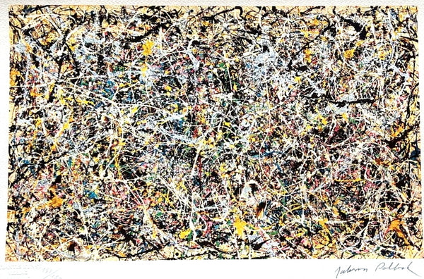 Jackson Pollock Action Painting COA Signed