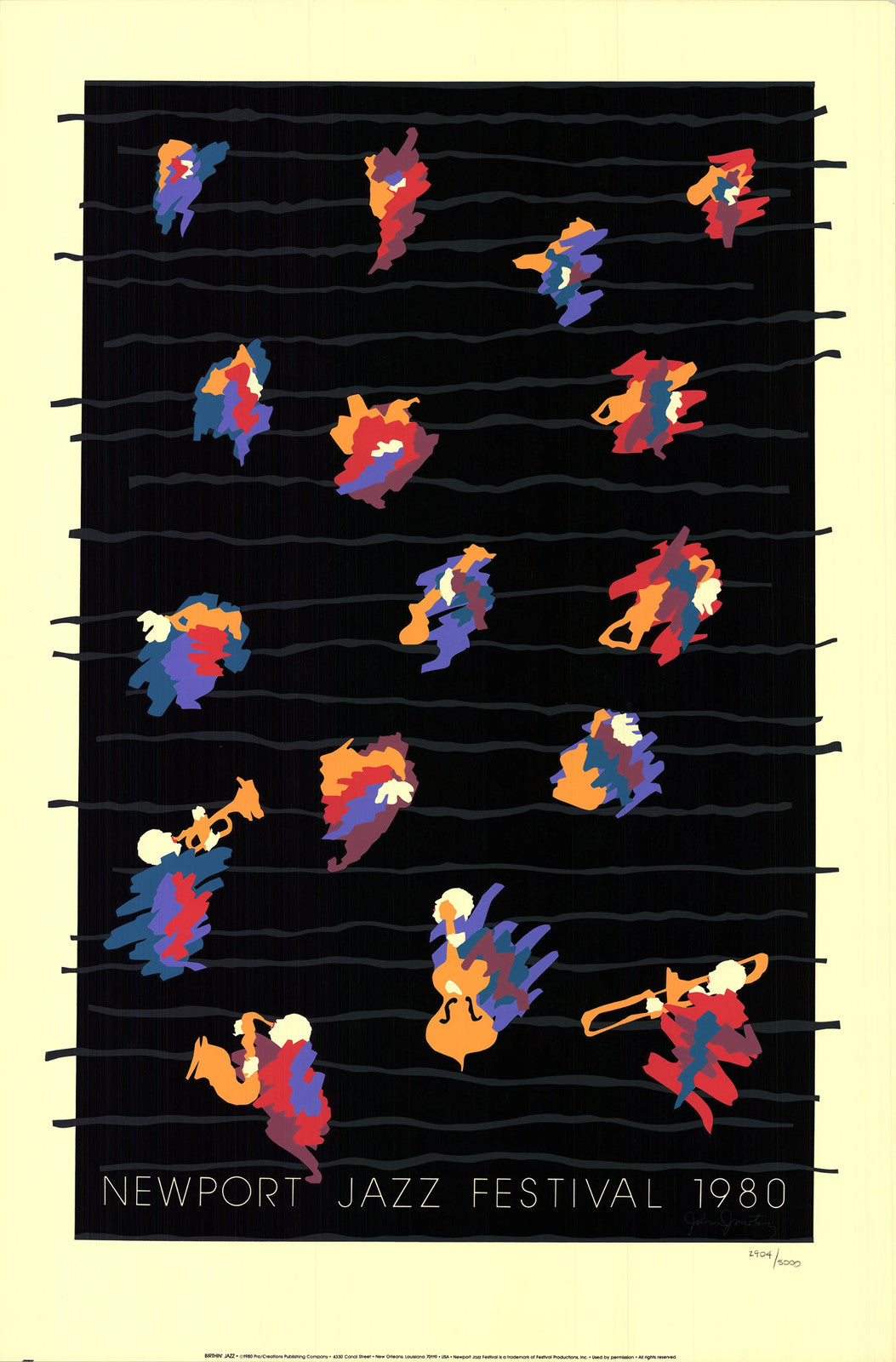 John Martinez Newport Jazz Festival " Serigraph Contemporar