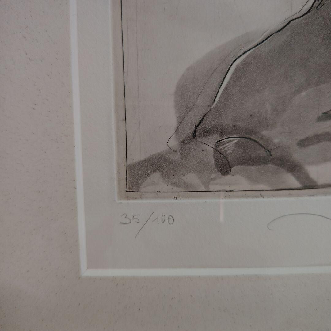 Jurgen Gorg 1995 Original Etching "Sommerwind"