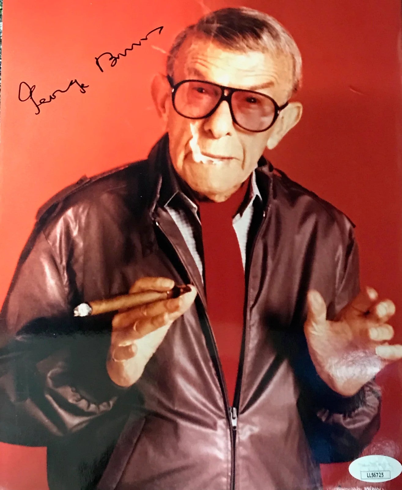 George Burns Autographed 8X10 Photo (Jsa)