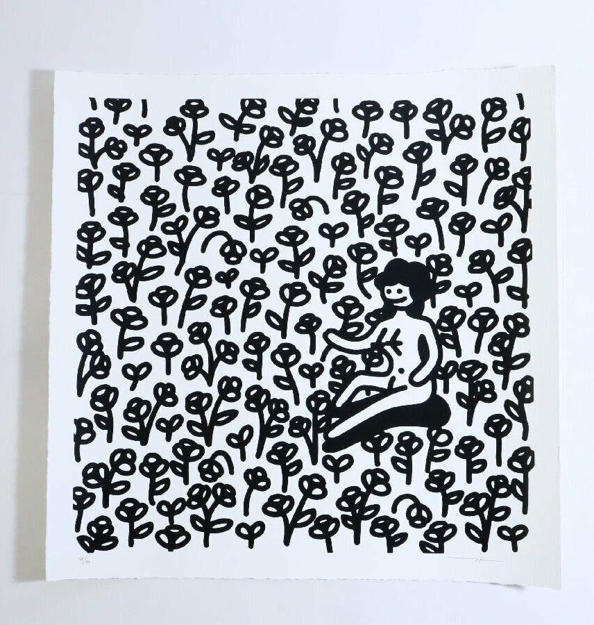 Yok Rotten Flowers 2021 Silkscreen Art Print On Mohawk Supreme Paper