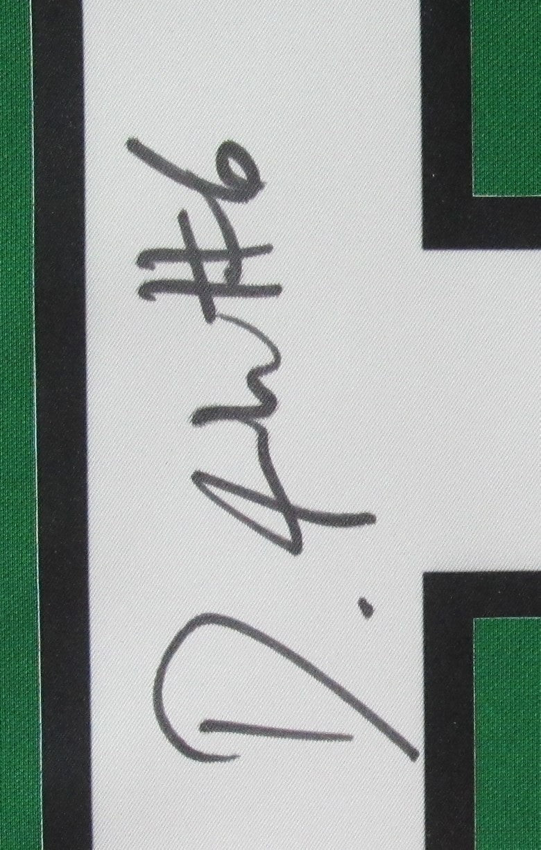 Devonta Smith Signed Green Football Jersey