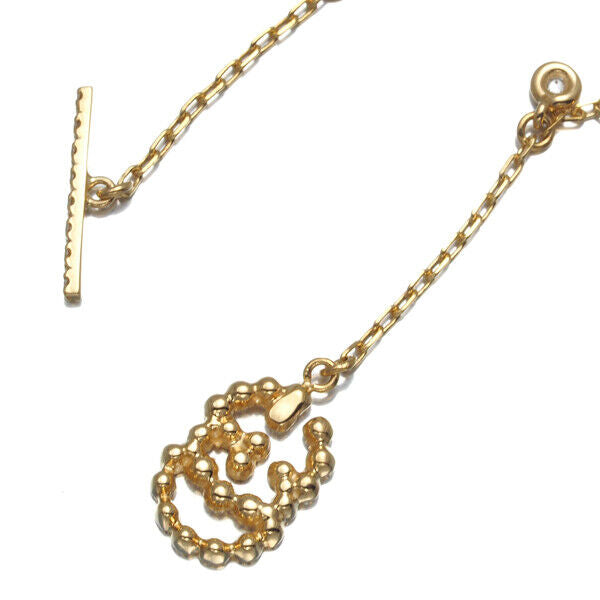 Gucci Bracelet Diamond Gg Running 17 Engraved 18K 750 Yellow Gold