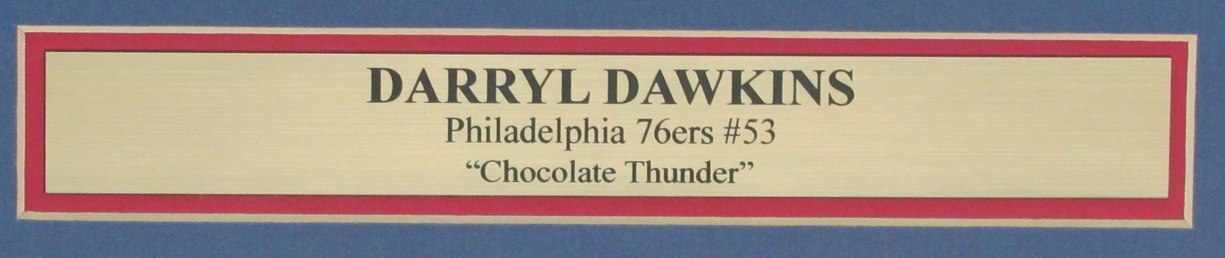 Darryl Dawkins Philadelphia 76Ers Autographed