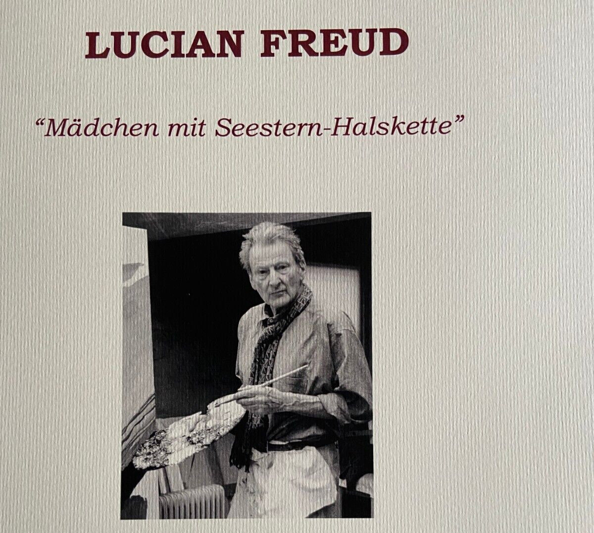 Lucian Freud Signed Coa Lithograph Numbered 275 (Edvard Munch)