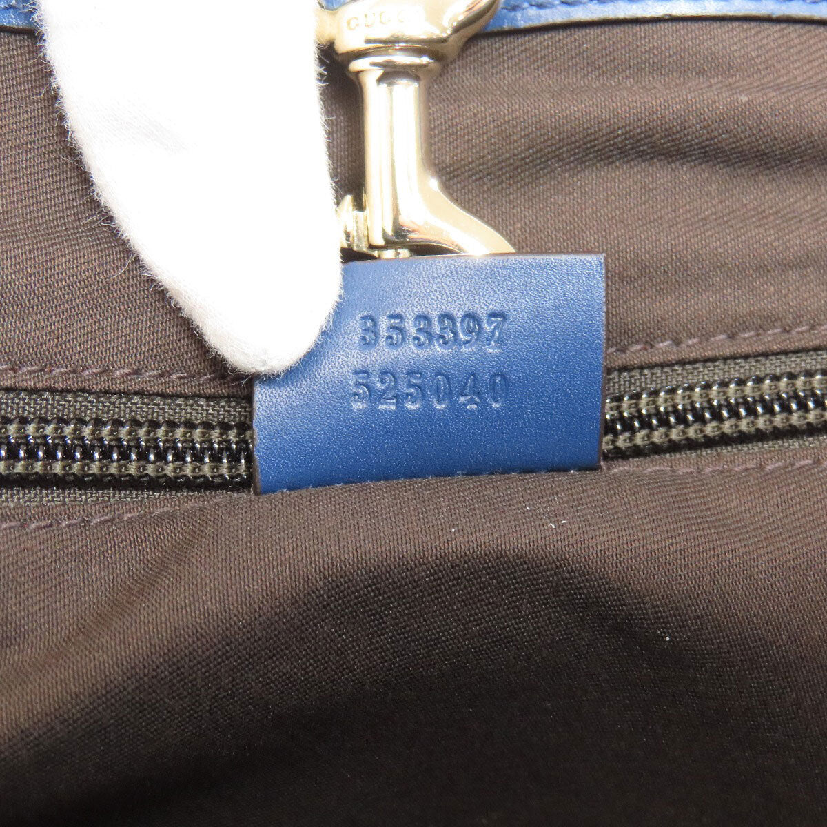 Gucci 353397 Tote Bag Diamante Leather