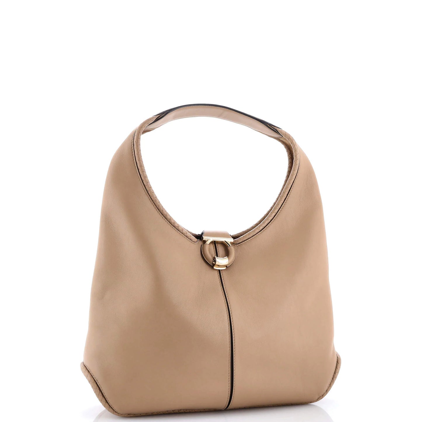 Salvatore Ferragamo Gancini Margot Hobo Leather