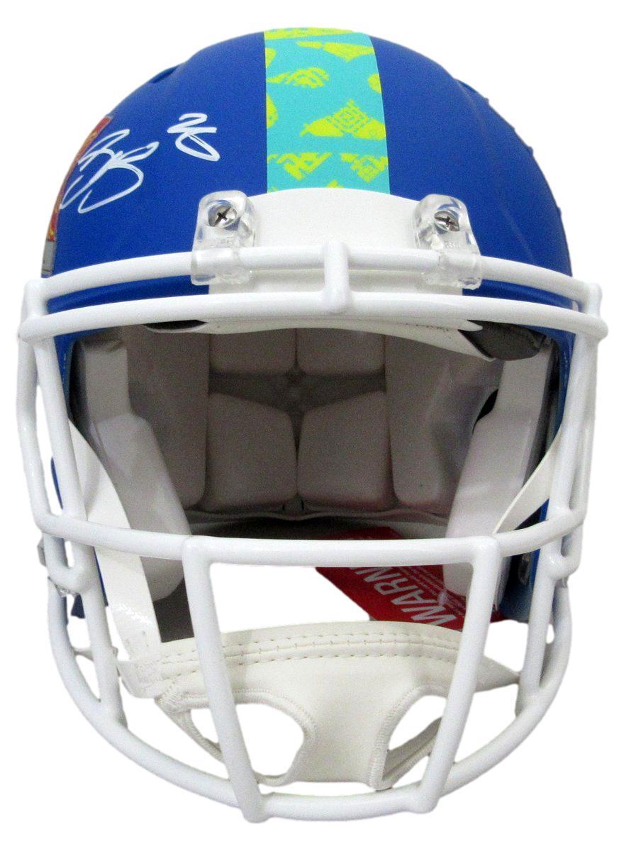 Saquon Barkley Signed Blue Sb Lix Full Size