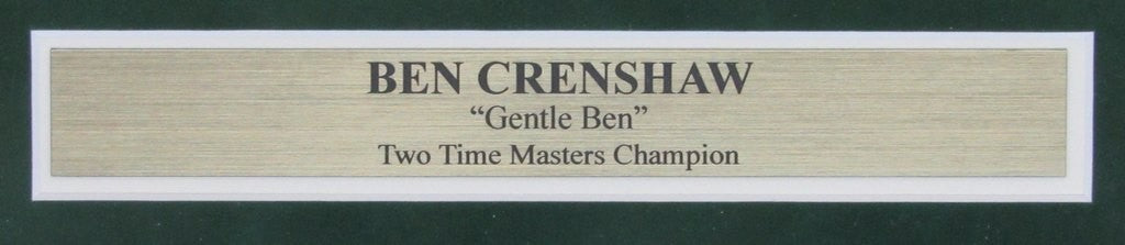 Ben Crenshaw Signed/Inscr 2016 Masters Flag