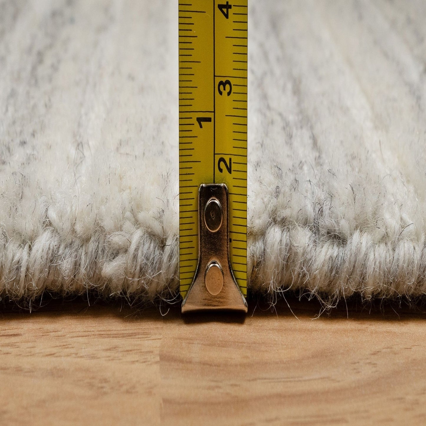 2'7"X10' Brown Hand Loomed Plain Modern Design Undyed All Wool Runner Rug