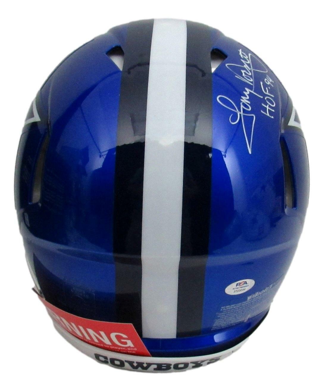 Tony Dorsett Hof Cowboys Signed Full Size Flash