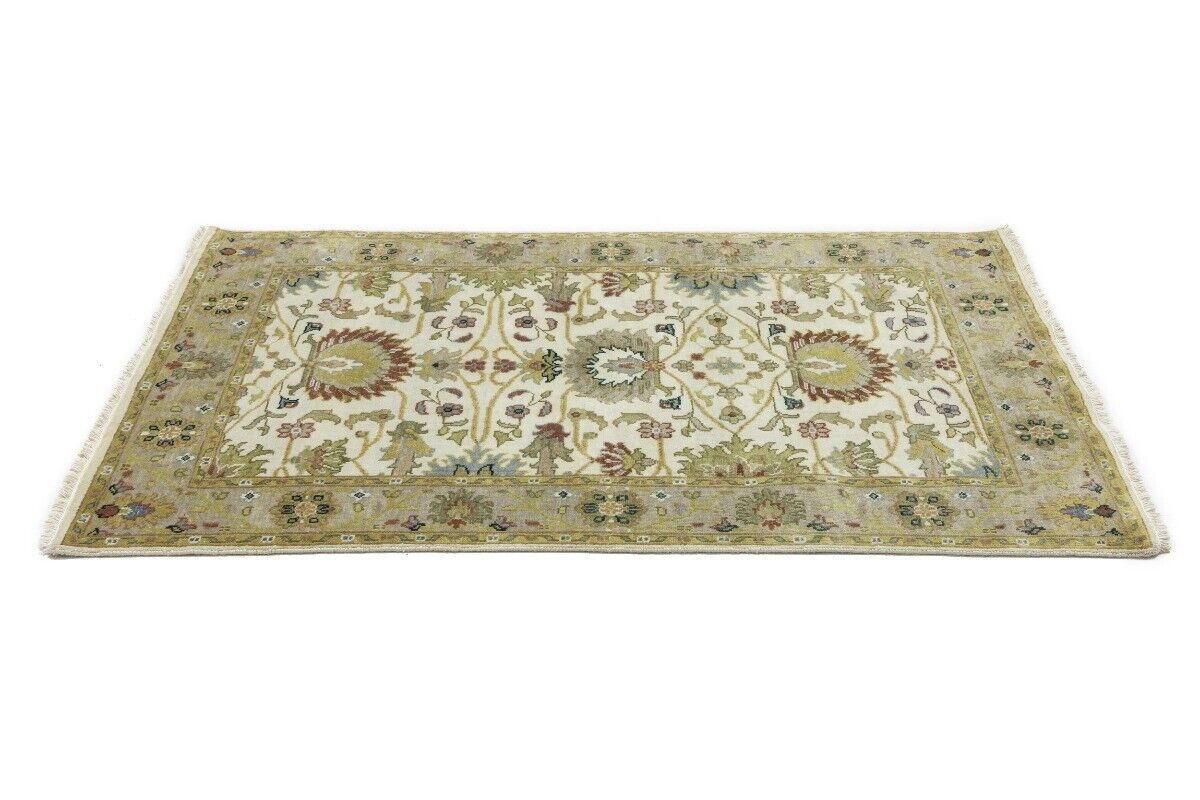 4X6 Ft Hand-Knotted Peshawar Osh Chobi Floral Rug