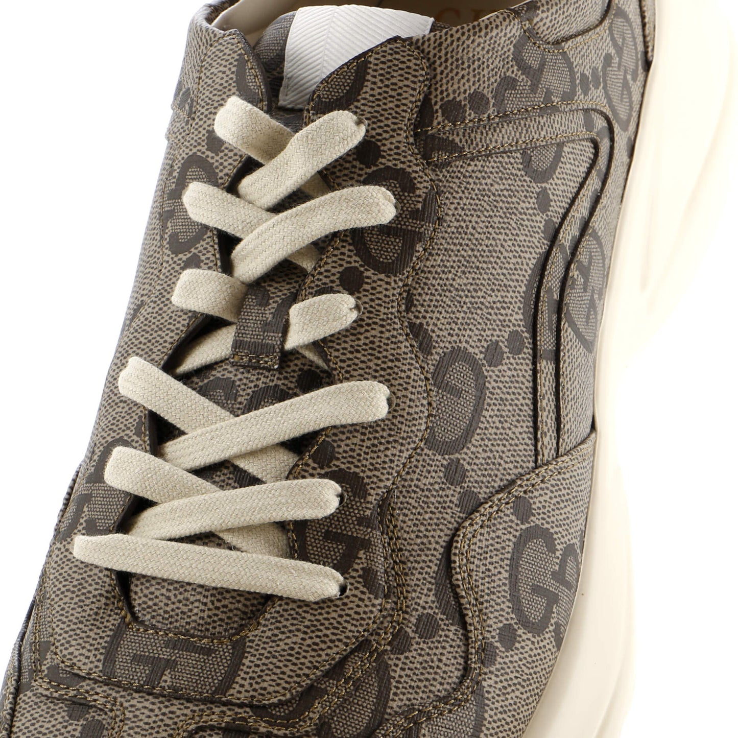 Gucci Rhyton Sneakers Jumbo Gg Coated Canvas
