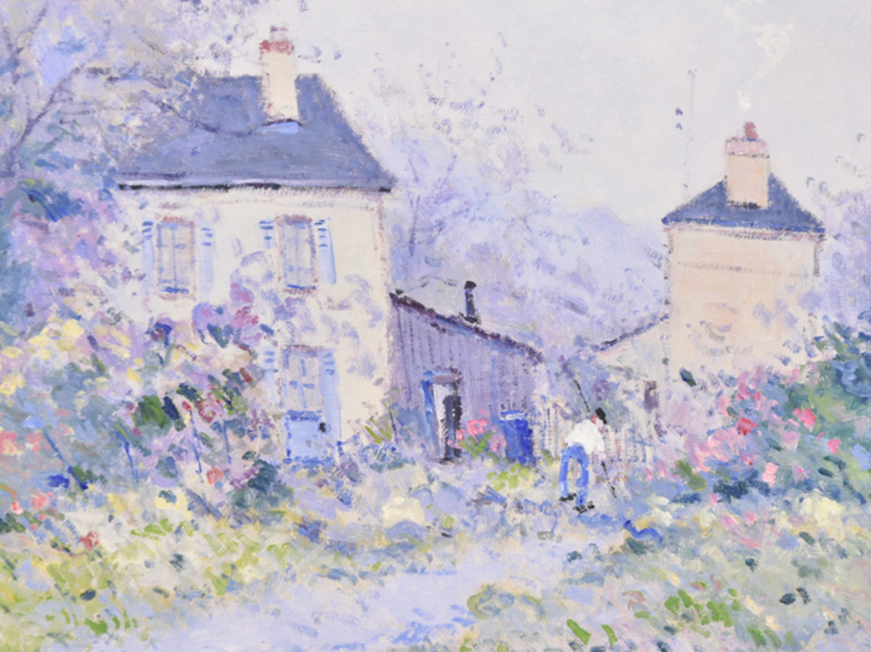 Jean Pierre Dubord (France) Le Jardinier Signed Original Painting Oil Canvas