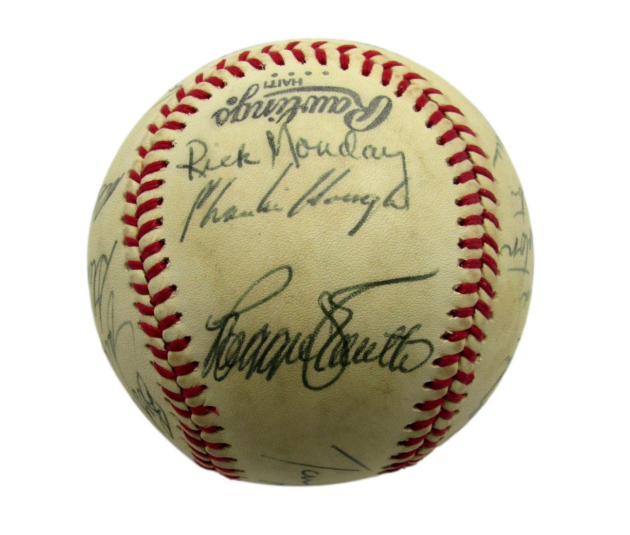 1979 Dodgers Team Signed By 18 Onl Baseball Sutton Lasorda Hof Garvey 190531