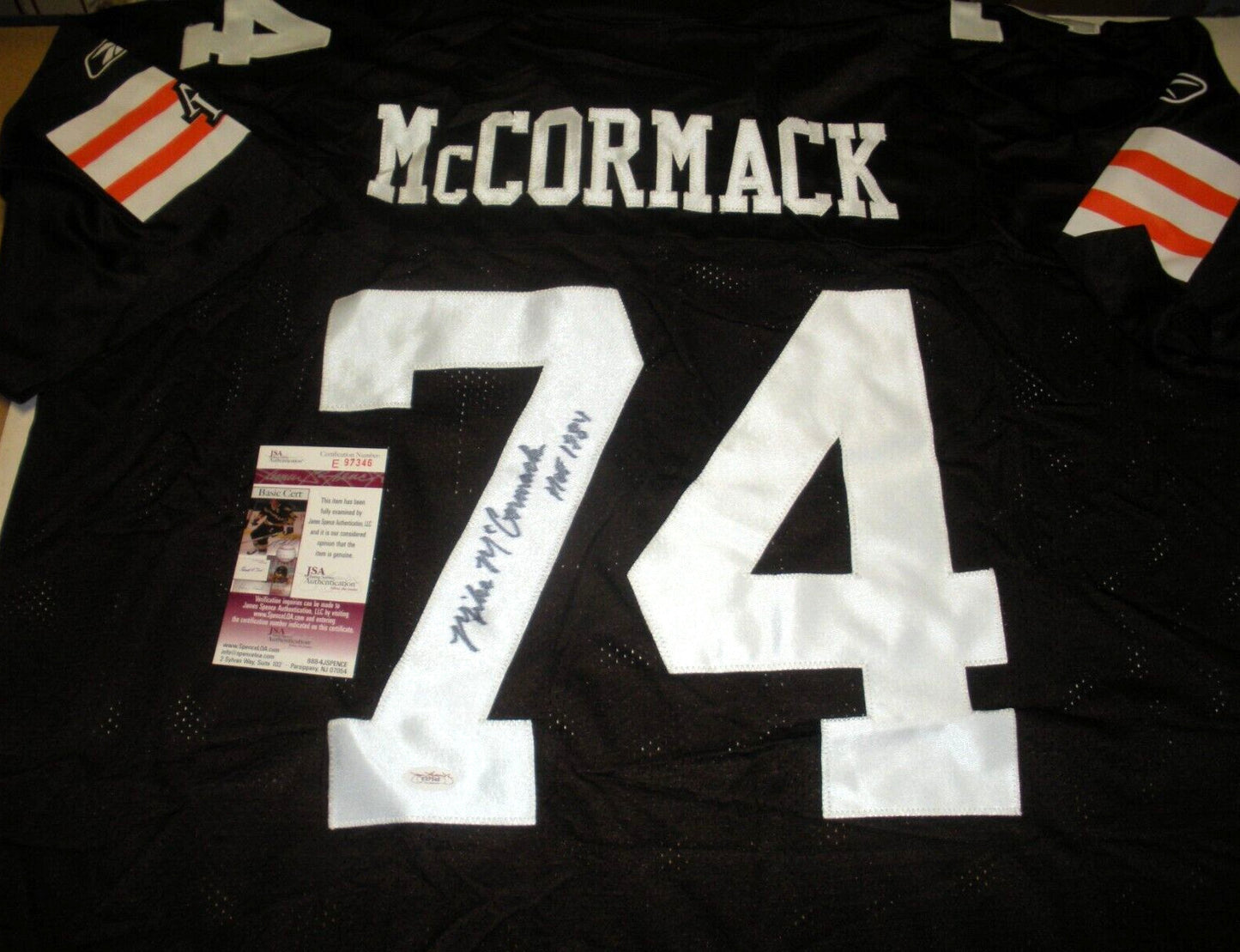 Mike Mccormack Cleveland Browns Jsa/Coa Signed