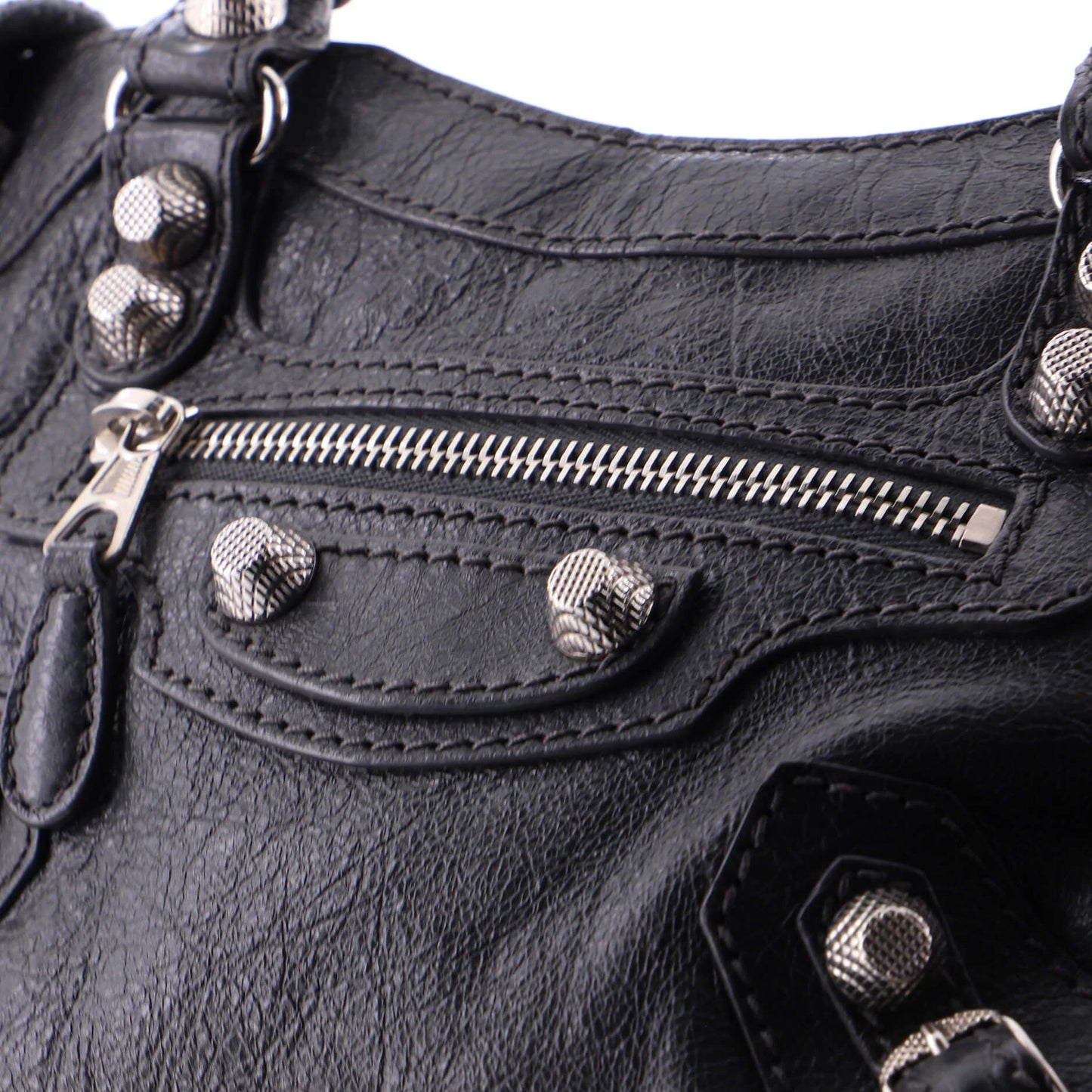 Balenciaga City Classic Studs Bag Leather Mini