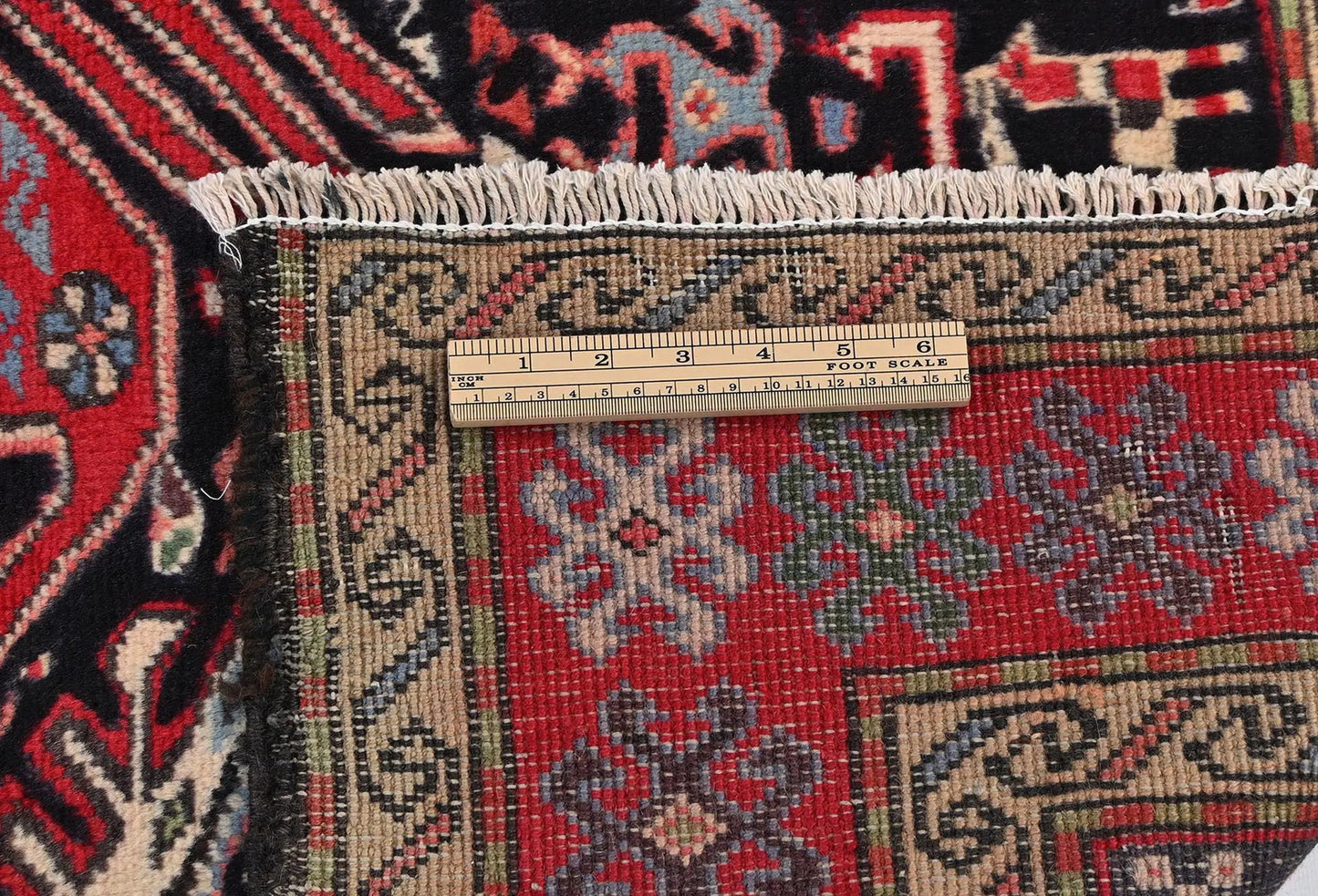 Red Tribal Geometric Design Oriental Rug 4X6 Ft