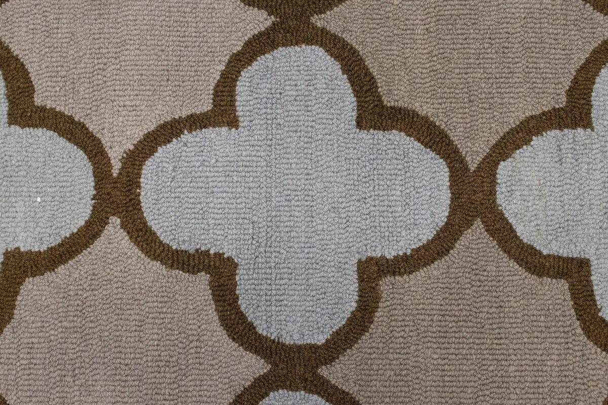 Multicolored Trellis Design 5X8 Hand-Tufted