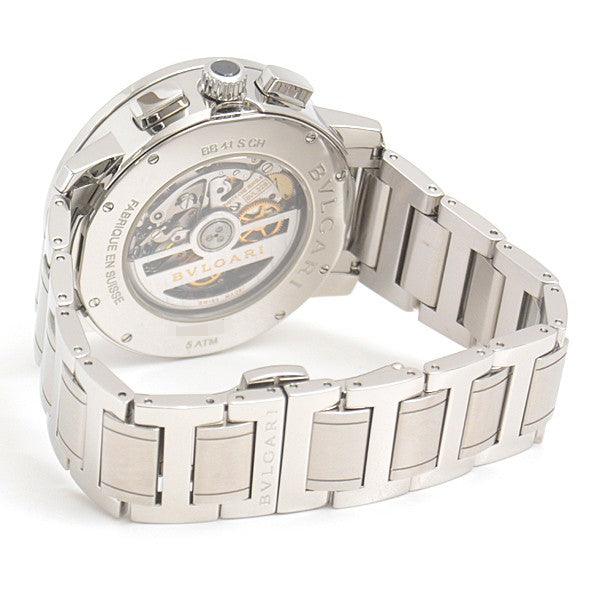 Bvlgari Bvlgari Bvlgari Chronograph El Primero Black Dial Ss Bb41Sch