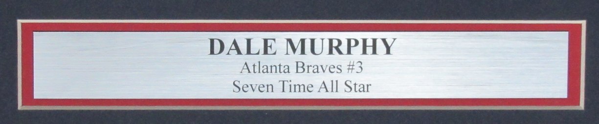 Dale Murphy Autographed 16X20 Photo Framed Atlanta Braves Jsa