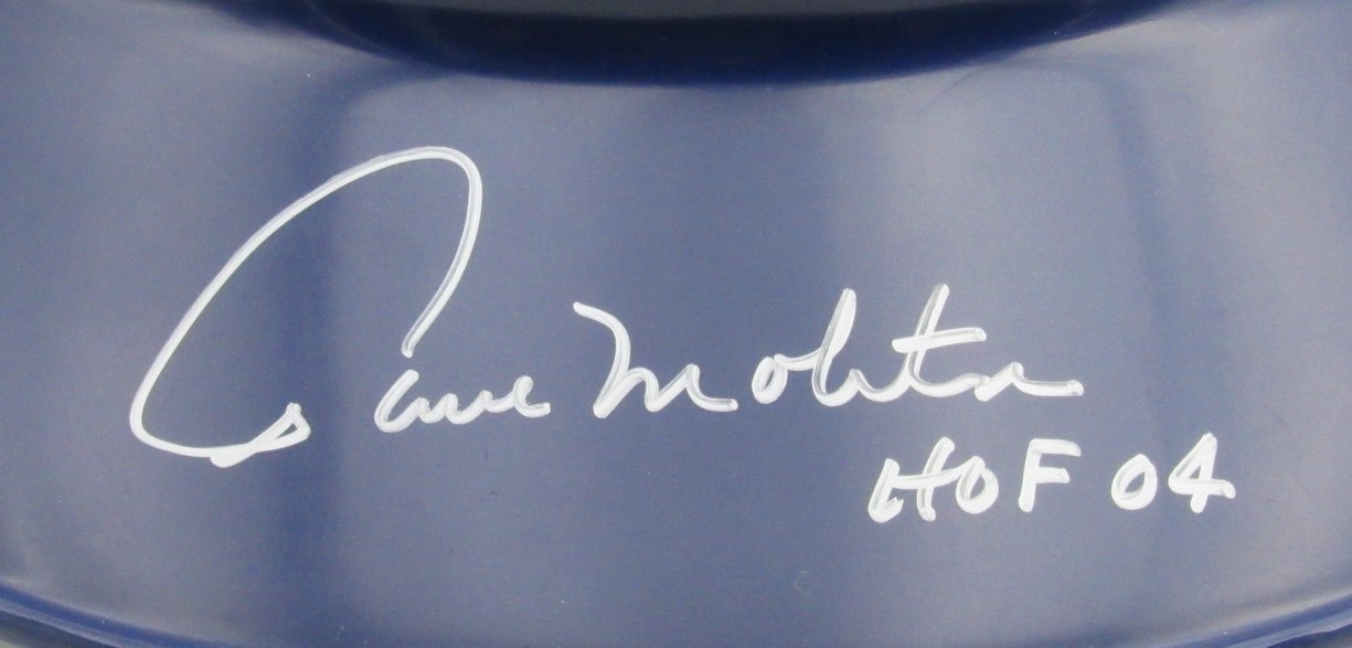 Paul Molitor Hof Signed/Ins Mlb Batting Helmet