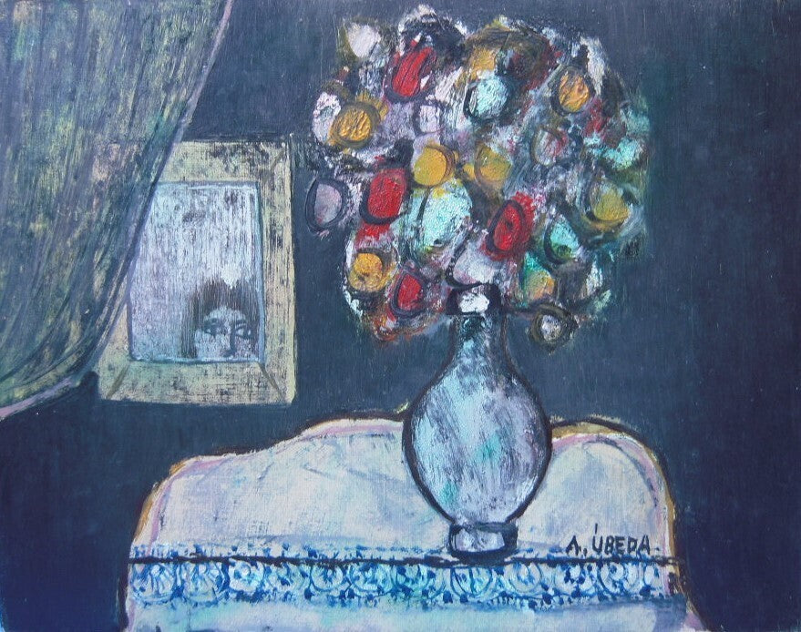 Augustin Ubeda Spain Original Oil Painting Still