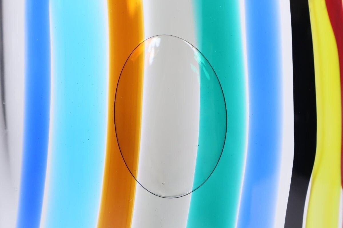 Archimede Seguso Murano Glass Flower Large Vase