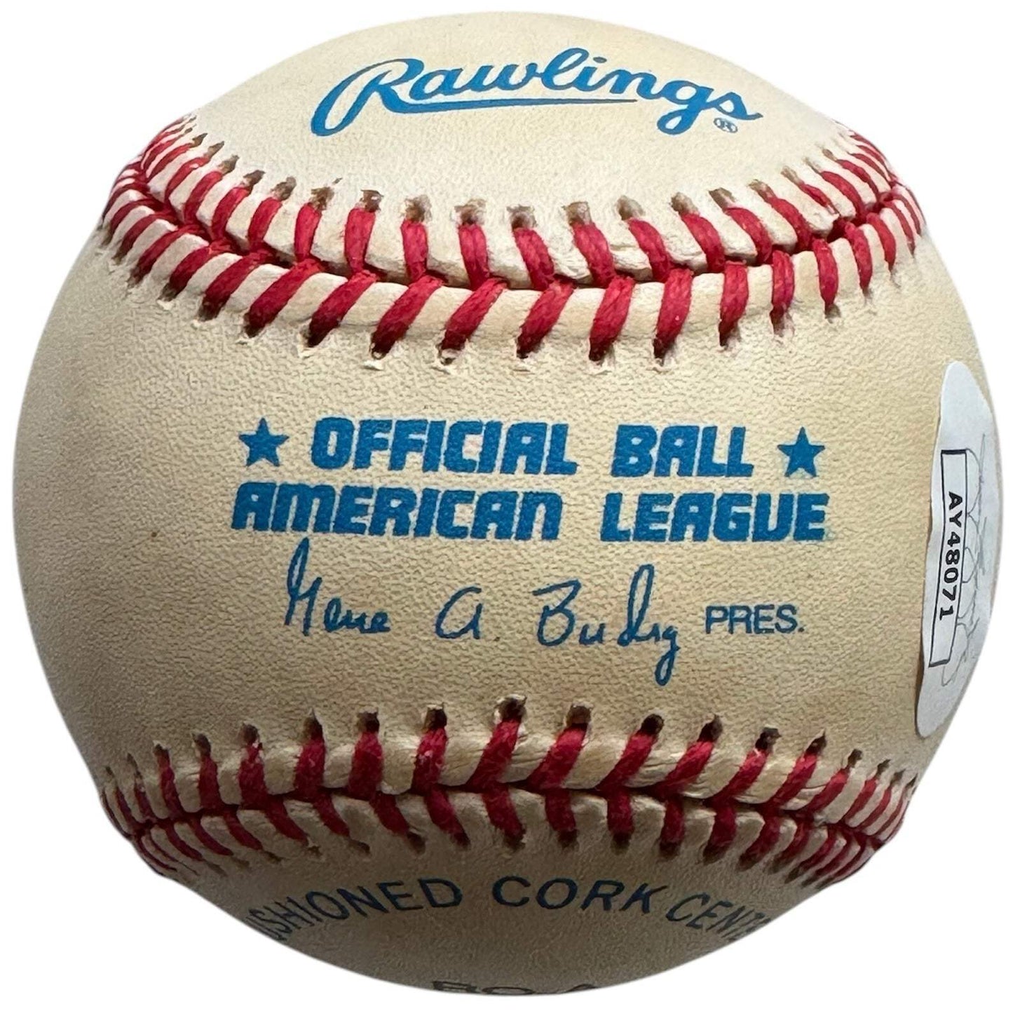 Don Larsen Autographed Official American League Baseball (Jsa)