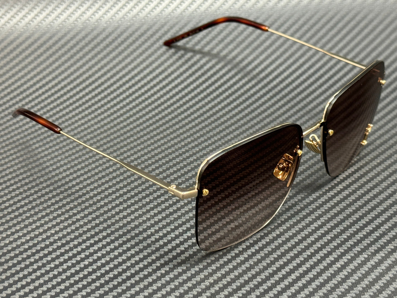 Saint Laurent Sl 312 M 008 Gold Brown Gradient