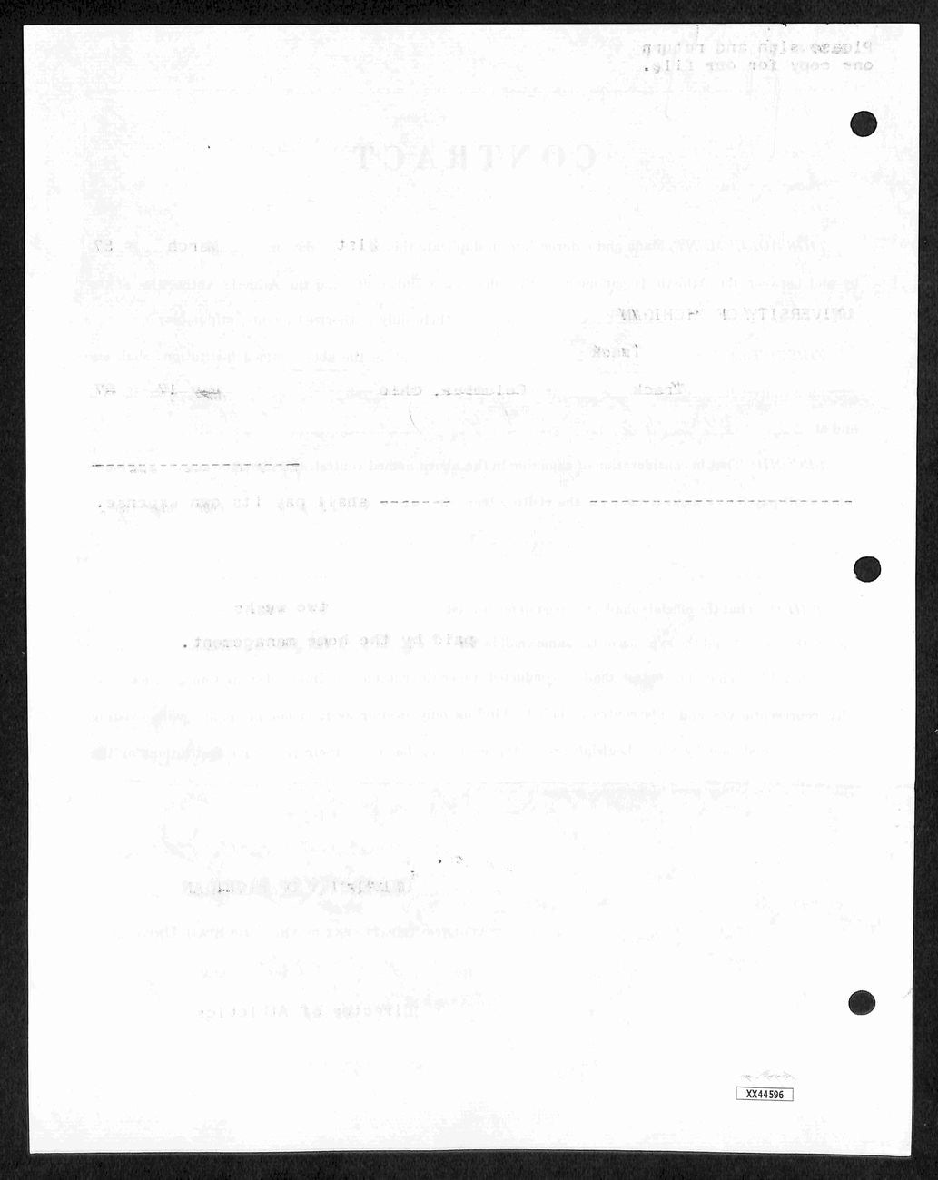 Fritz Crisler Cfb Hof Signed 1957 Contract University Of Michigan Jsa 185592