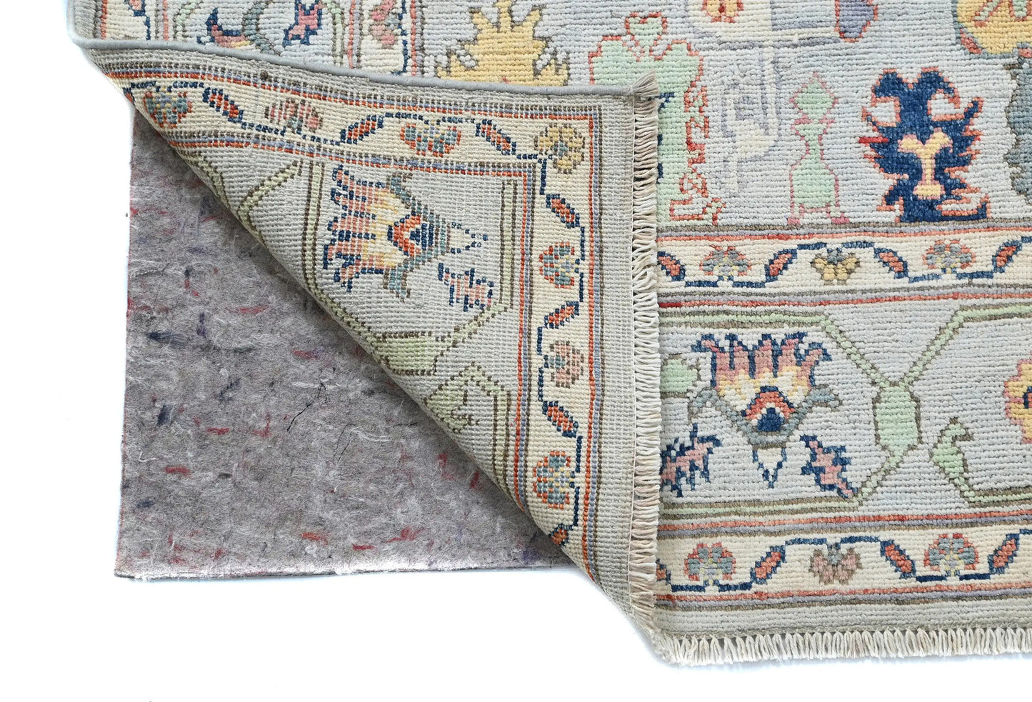 Handmade Kazak Pakistan Rug 5X7 Ft Gray Floral