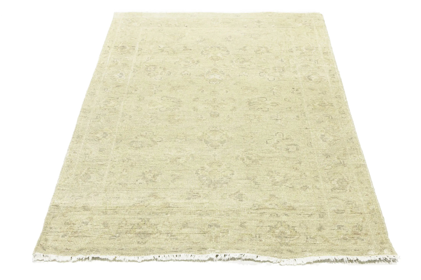 4X6 Ft Transitional Oriental Rug Floral Design