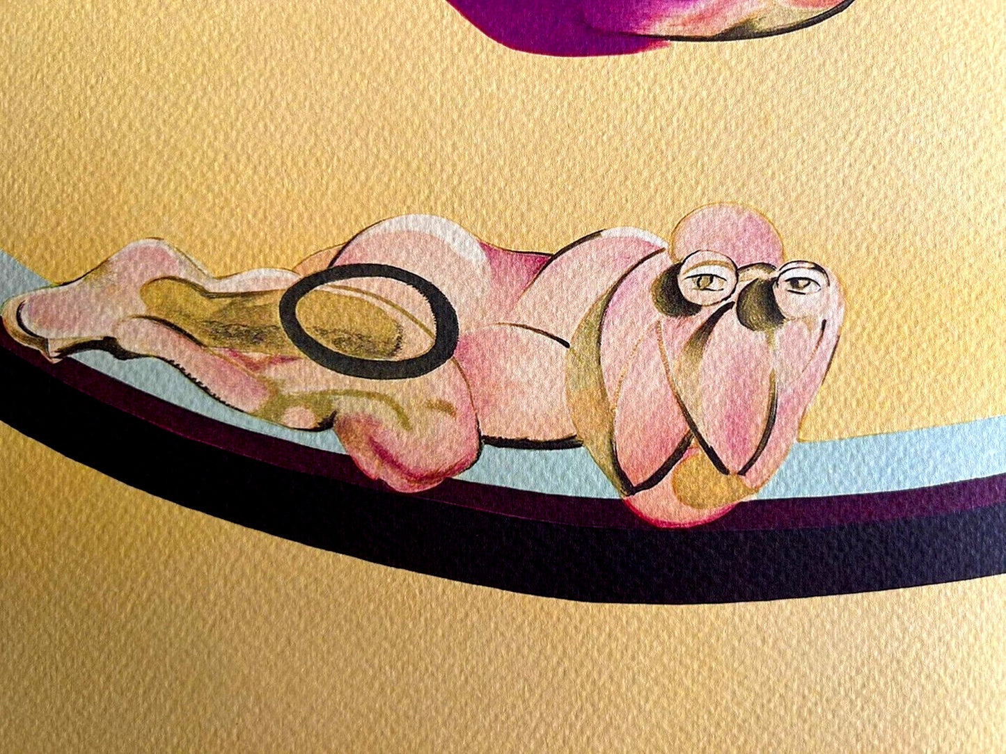 Francis Bacon Lithograph Coa Signed In Pen