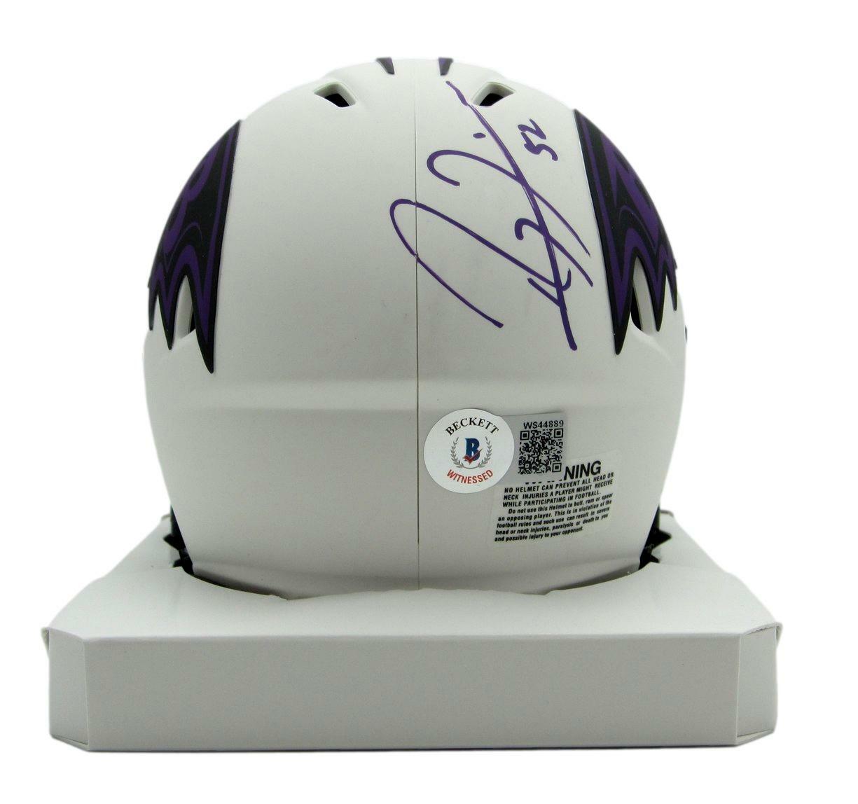 Ray Lewis Hof Signed/Auto Ravens Lunar Mini