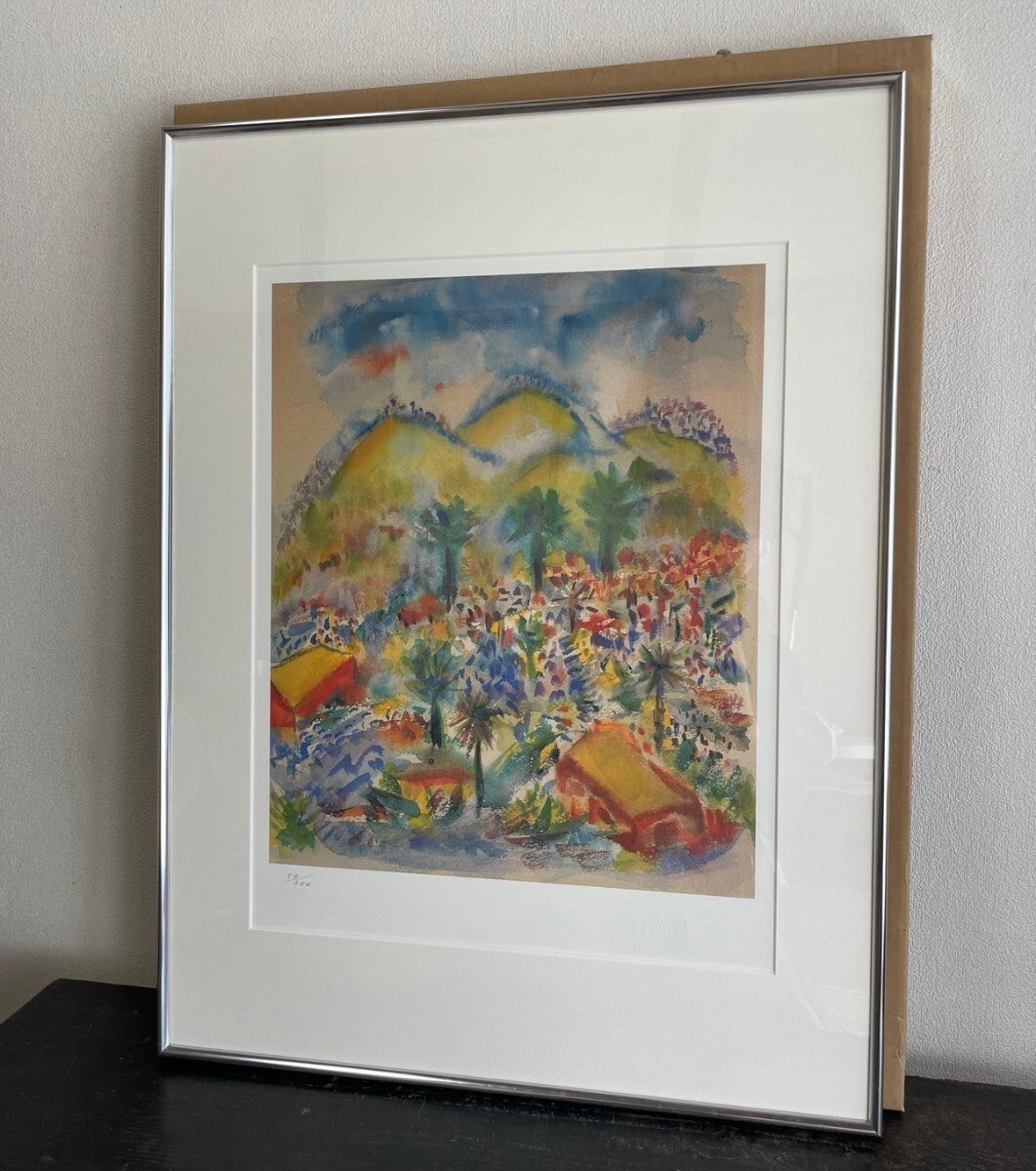 Henry Miller Signed Lithograph Stamped Framed