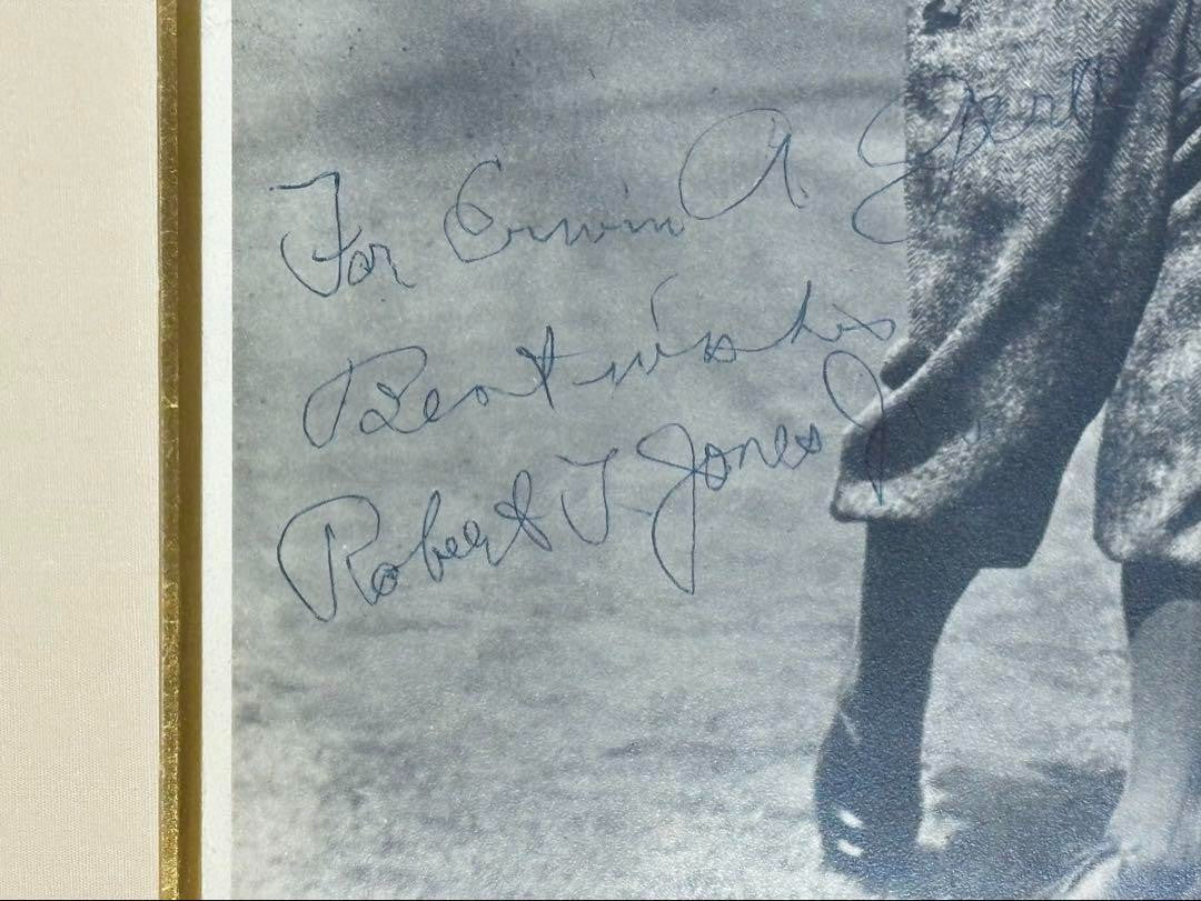 Bobby Jones Signed Photo 8X10 Vintage Golf Legend W/ Frame (Believed Authentic)