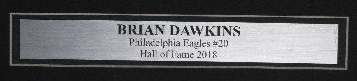 Brian Dawkins Hof Signed 16X20 Photo Philadelphia Eagles Framed Psa/Dna 195525