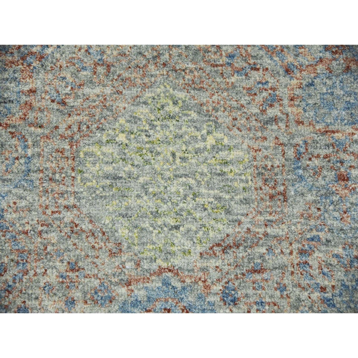 9'2"X12' Natural Dyes,Obscured And Subtle Hand Knotted Oriental Rug