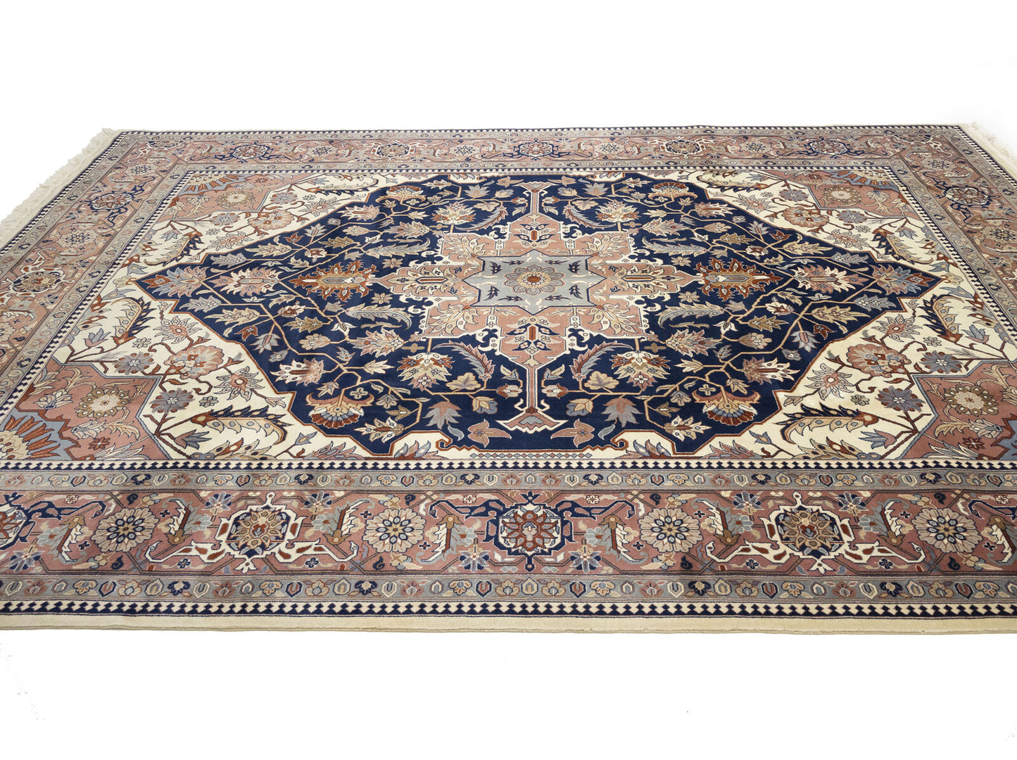 Hand-Knotted Vintage Serapi Oriental Rug 9X12 Ft