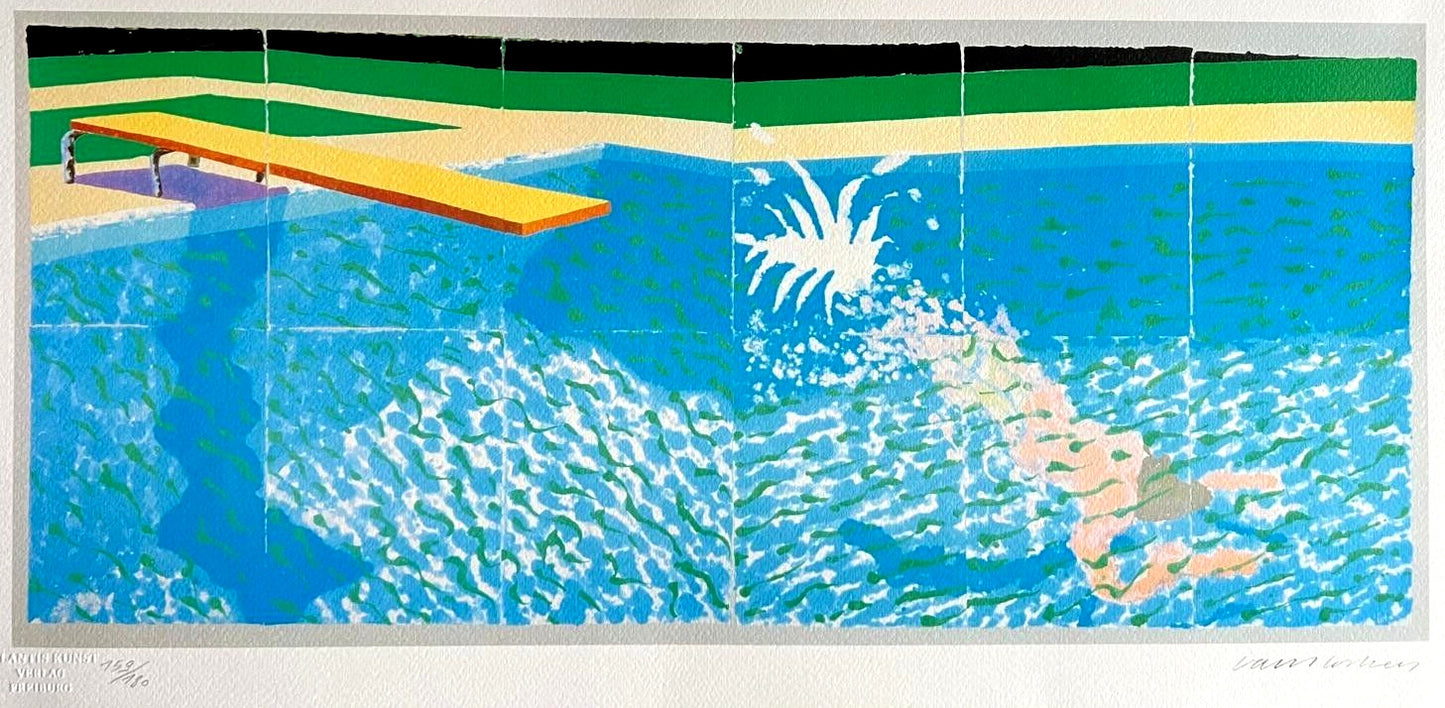 David Hockney Lithograph Coa Signed (180 Limited Numbered Edition)