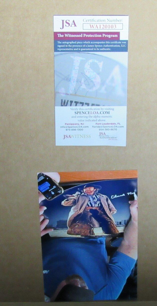 Chuck Norris Autographed 16X20 Photo "Walker, Texas Ranger" Framed Jsa