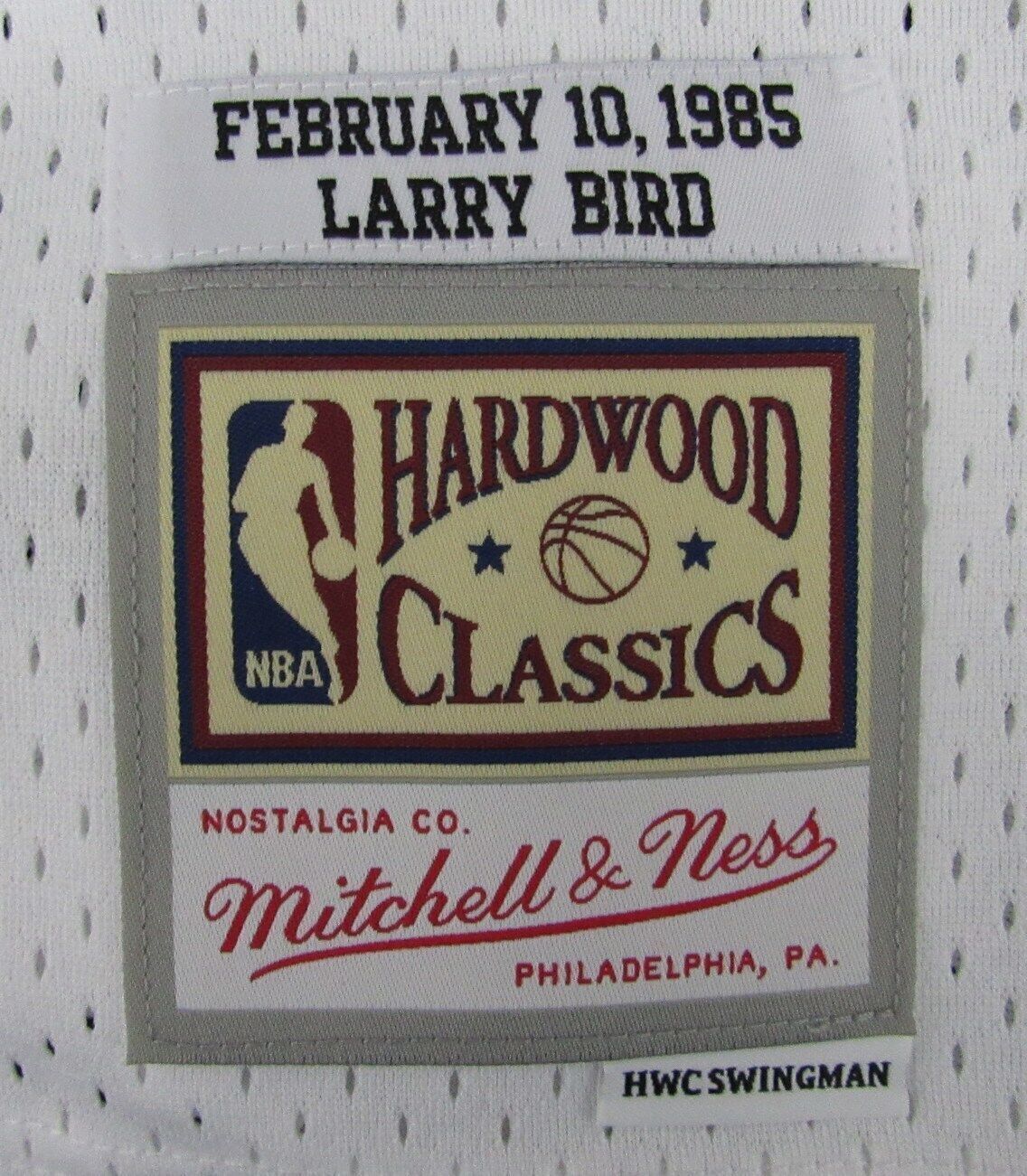 Larry Bird Autographed White Nba All-Star