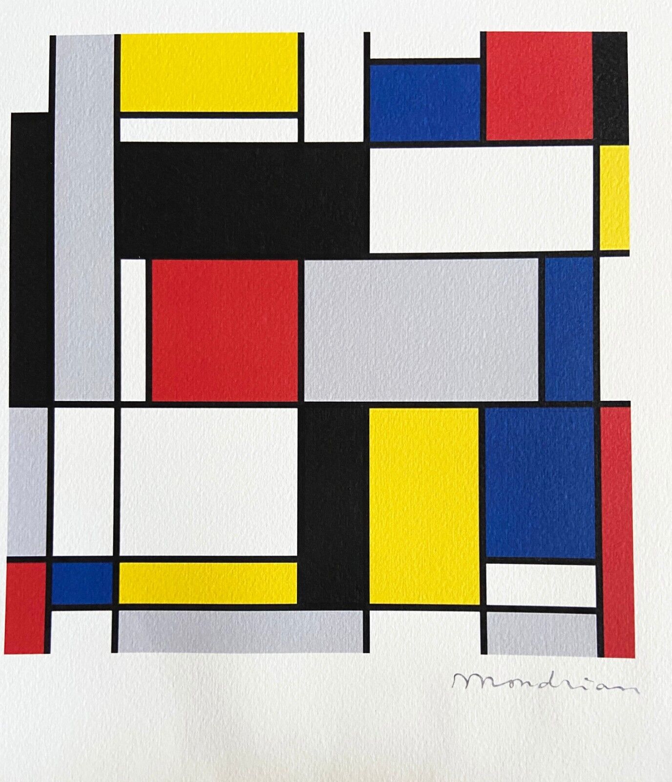 Piet Mondrian, Lithograph (Max Bill