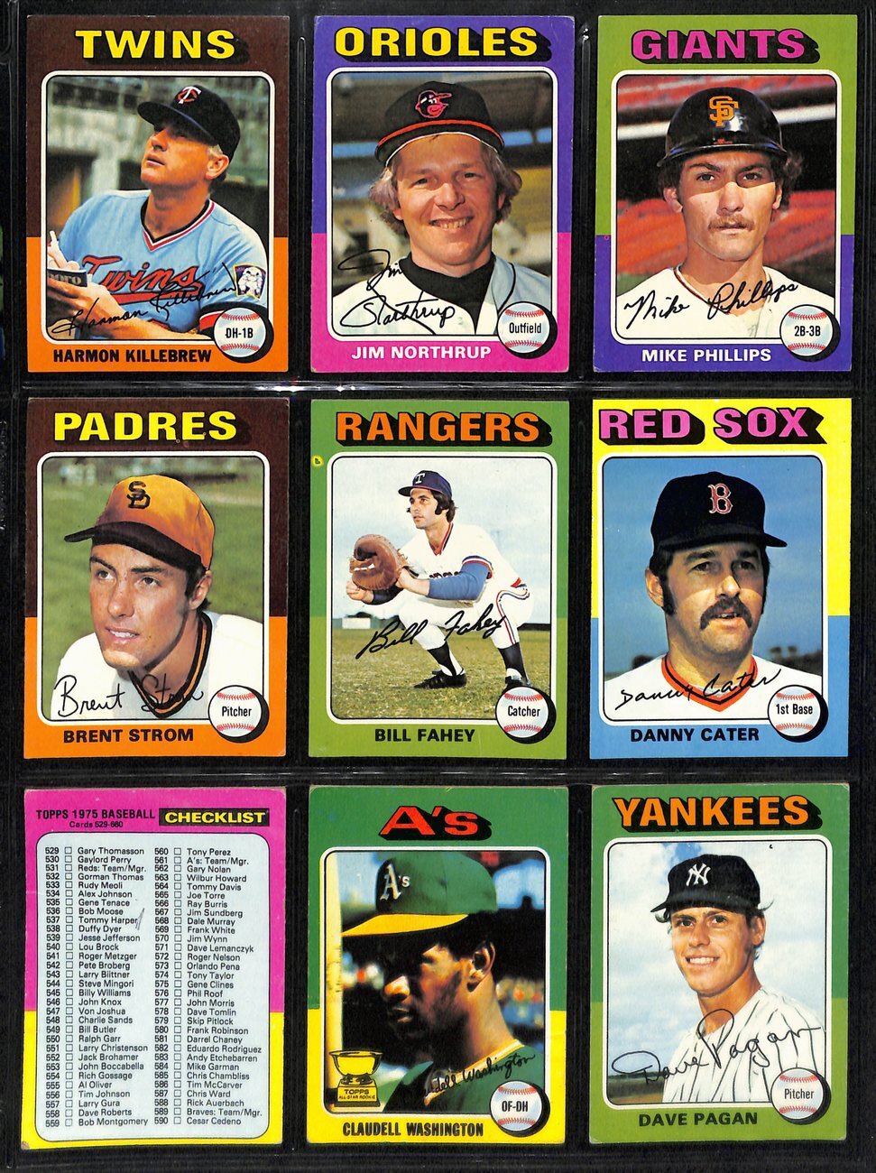 1975 Topps Baseball Card Complete Set (1-660)