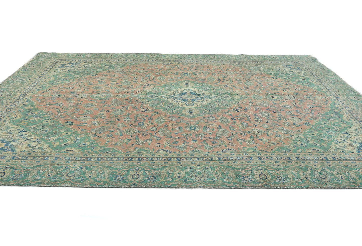 Handmade Semi-Antique Distressed Vintage Oriental